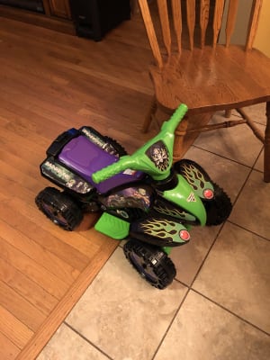 monster jam grave digger mini quad 6v