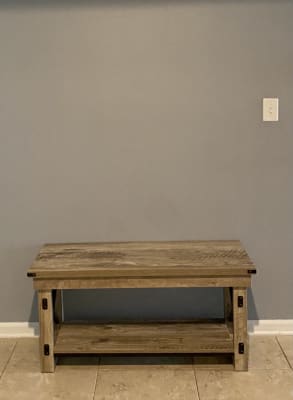 Stratford Rustic Crossbar Entryway Bench Big Lots