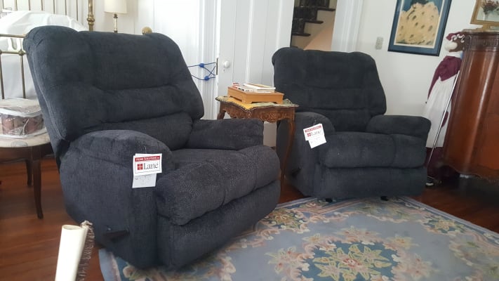 Stratolounger Stallion Gray Reclining Sofa Big Lots