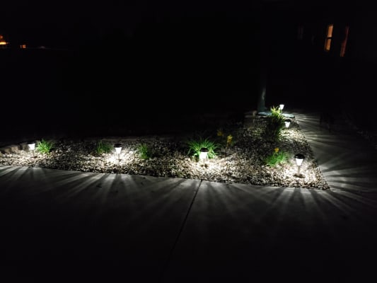 Wilson Fisher Steel Led 5x Solar 6 Piece Pathway Light Set Big Lots