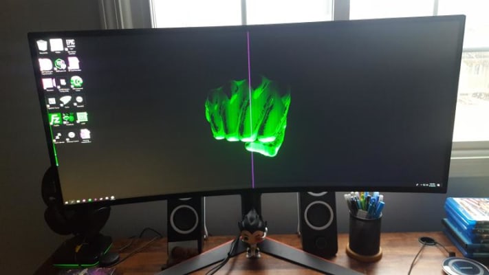 Lg Gaming Monitor 34gk950f B 34 Ultrawide Curved Qhd Freesync 2018