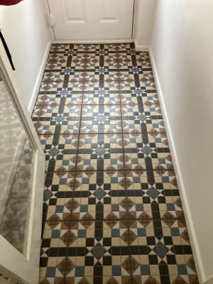 Wickes Dorset Marron Patterned Ceramic Wall Floor Tile 316 X 316mm Wickes Co Uk