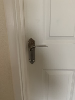 Wickes Pierre Latch Door Handle Set Satin Nickel 1 Pair Wickes Co Uk