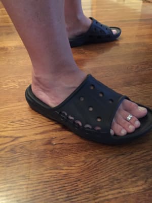 men's baya slide crocs