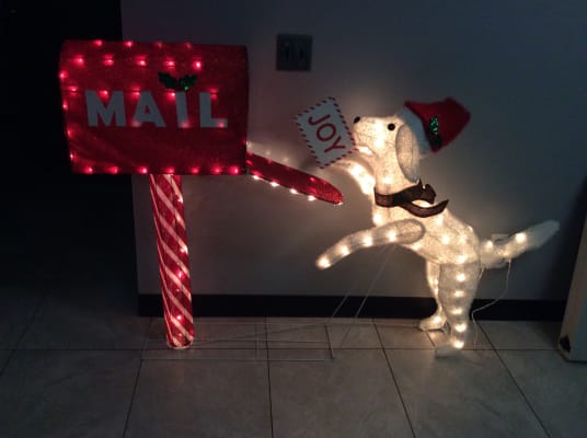 Winter Wonder Lane Light Up Holiday Dog Mailbox 43 Big Lots