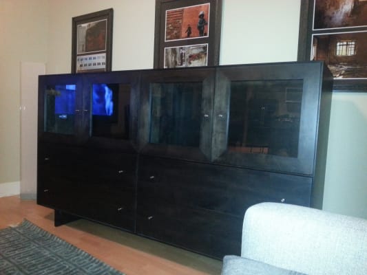 Hudson Modern Wood Base Cabinet Cabinets Armoires Modern