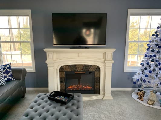 62 Grand White Electric Fireplace Big Lots