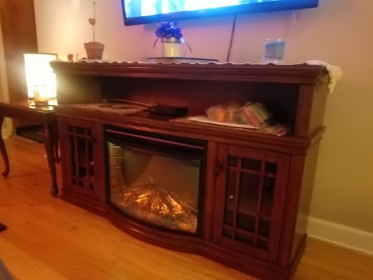 Glendon Cabinet Burnished Pecan 25 Firebox 269 71 41 Muskoka