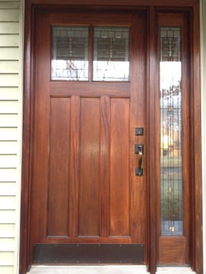 bronze kick plate front door