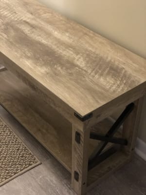 Stratford Rustic Crossbar Entryway Bench Big Lots