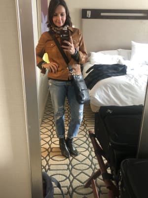 Lucky Brand Leather Trucker Jacket