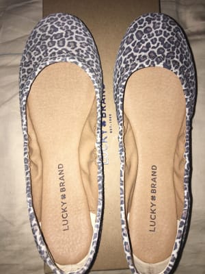 Lucky brand leopard ballet flats hotsell