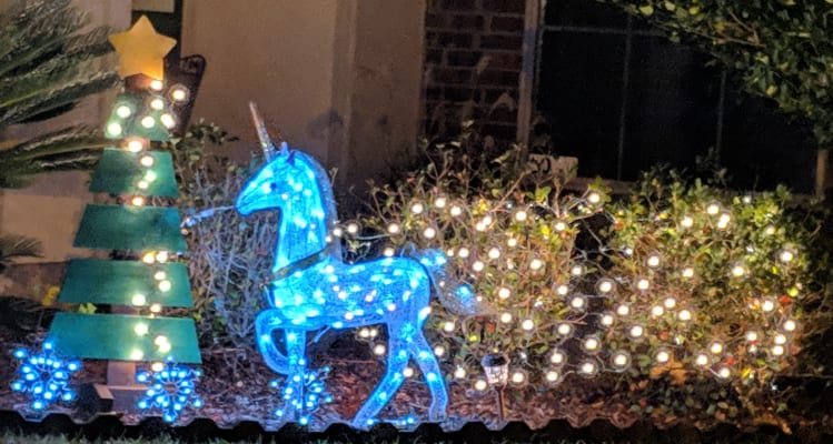 Winter Wonder Lane Led Light Up Glitter Unicorn 40 Big Lots