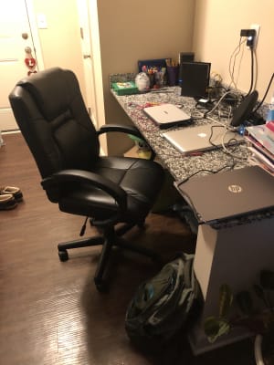 Stratford Black Faux Leather Executive Office Chair Big Lots