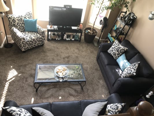 Simmons Flannel Levon Charcoal Accent Chair Big Lots