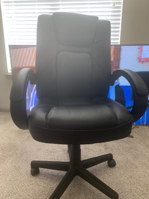 Stratford Black Faux Leather Executive Office Chair Big Lots