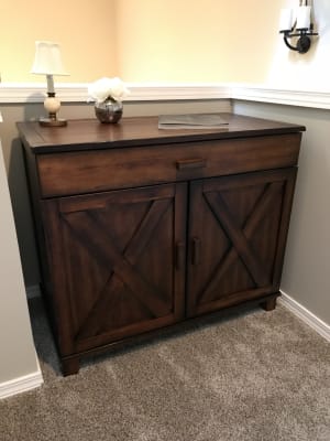 Mahogany Verona Cabinet Desk World Market