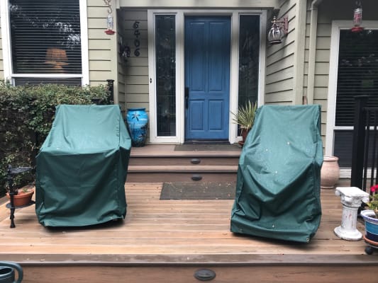 Classic Rocking Chair Outdoor Furniture Cover Green Plowhearth