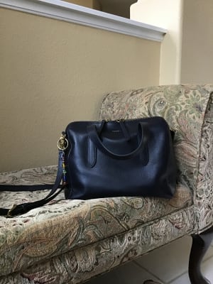 fossil navy bag