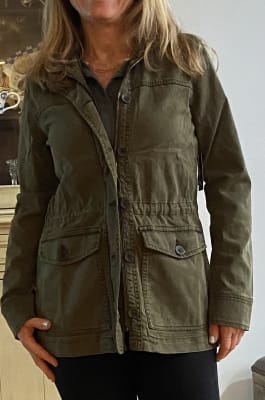 Lucky Brand Utility Jacket (olive Night) Women's Coat in Green