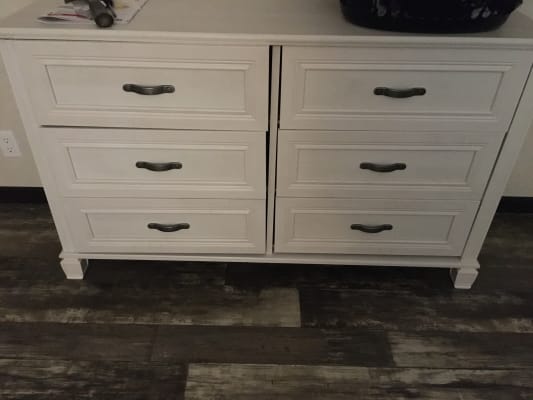 Ameriwood Magnolia Oak White 6 Drawer Dresser Big Lots