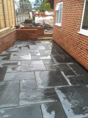 Marshalls Casarta Slate Textured Black Paving Slab 800 X 400 X 20 Mm 16m2 Pack Wickes Co Uk Hi had a slate patio proff installed and they did put a backing sealer on the rear of the tiles to stop damp coming through esp as its around a koi pond. marshalls casarta slate textured black paving slab 800 x 400 x 20 mm 16m2 pack