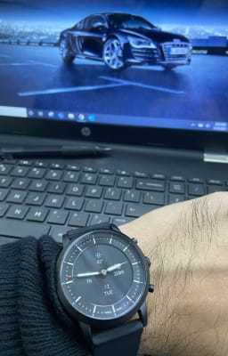 Hybrid Smartwatch Hr Collider Black Silicone Hybrid Smartwatch Hr Collider Black Silicone