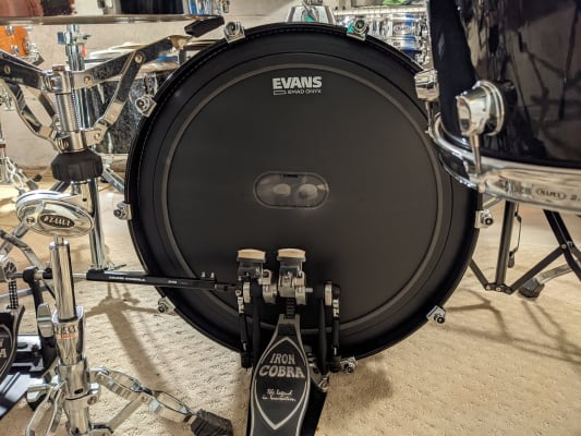 evans onyx bass drum head