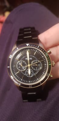flynn sport chronograph black stainless steel watch