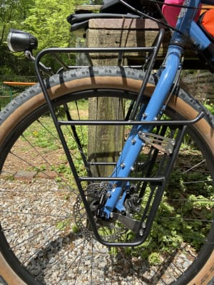 front pannier rack for disc brakes