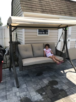 Wilson Fisher Lakewood All Weather Wicker 3 Person Swing With Canopy Big Lots