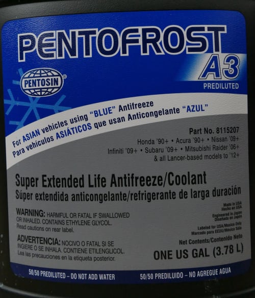 Pentosin Pentofrost A3 HOAT Phosphated Asian 50/50 Prediluted