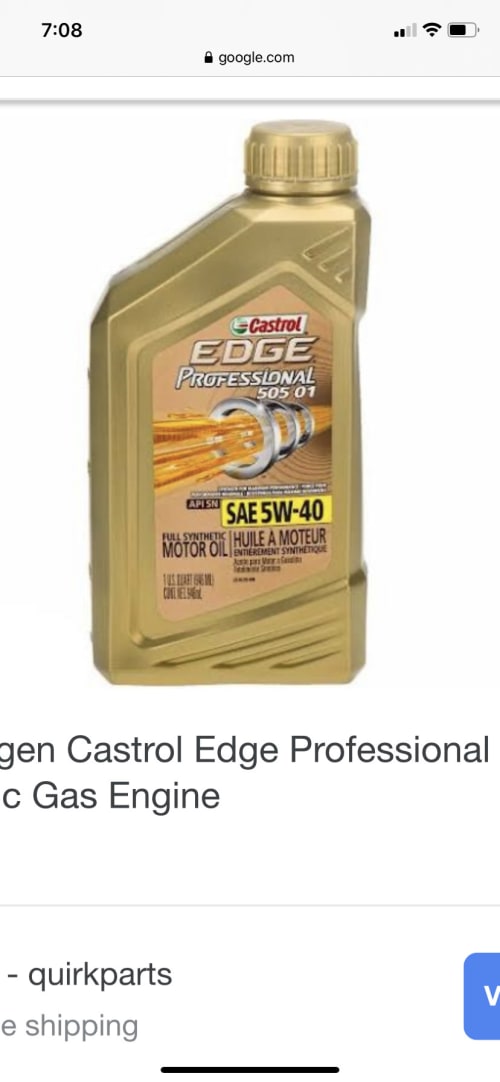  Castrol Edge Euro 5W-30 A3/B4 Aceite de motor sintético  completo avanzado europeo, 5 cuartos de galón : Automotriz