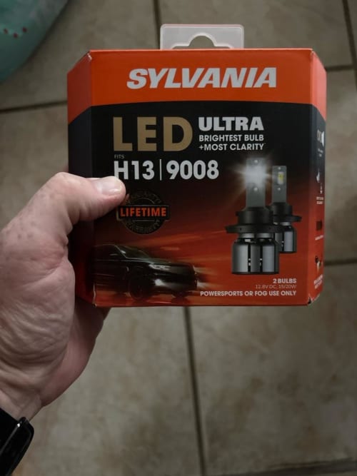 Sylvania H13 LED Headlight Bulbs - 2 Pack For Powersports, Fog Lights, And Off-Road Vehicles, 6000K Cool White