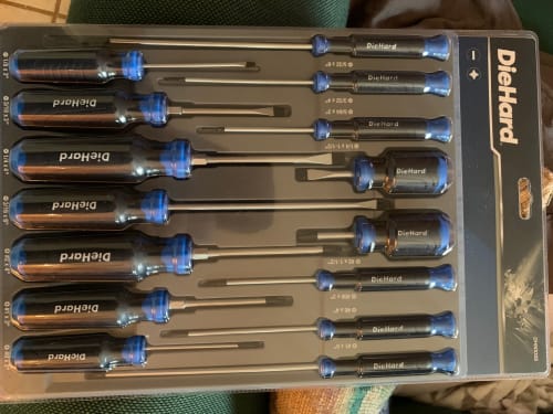 DieHard Screwdriver Set, Slotted and Phillips, 6-Piece DH50050