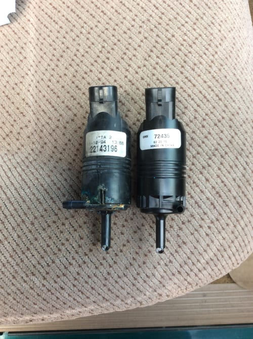 Outlet hose 90 degrees on wrong side