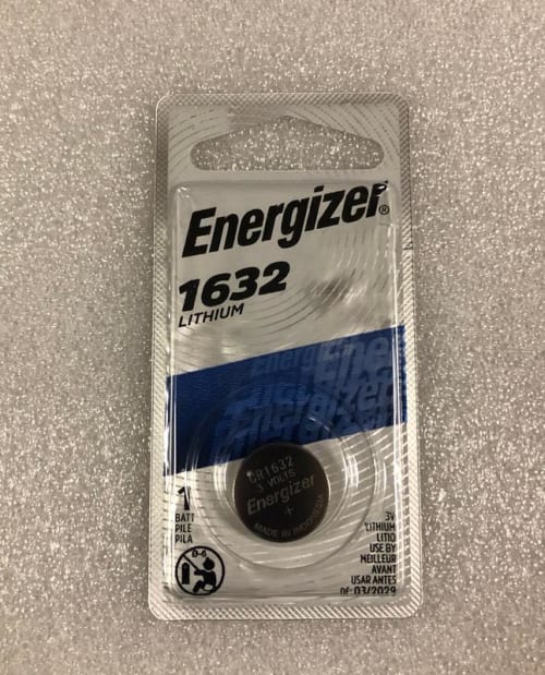 Energizer ECR1632BP Coin Cell Battery, 3 V Battery, 130 m