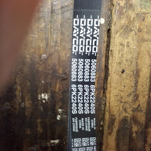 Dayco Poly Rib Belt Serpentine Belt; 88.25 Long, 6 Rib Count Dayco Poly Rib Belt Serpentine Belt; 88.25 Long, 6 Rib Count