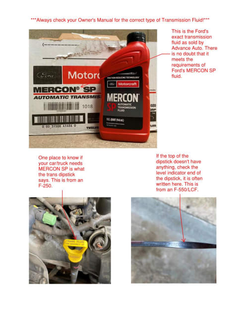 Motorcraft Mercon V vs. Mercon LV - Ford Automatic Transmission Fluid 