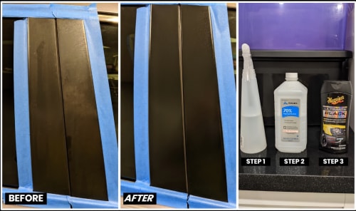  Meguiar's Ultimate Black Plastic Restorer - Restores Black  Plastic & Faded Trim Pieces While Adding Durability & UV Protection - 12 Oz  : Automotive