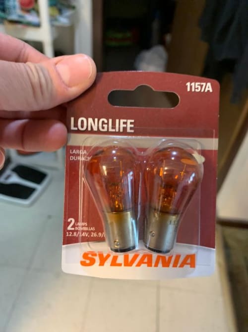 1157A Long Life: Amber Mini Bulb, Standard Performance, 2 Pack