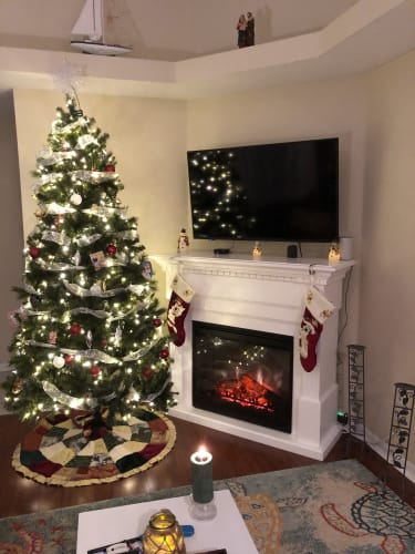 Essex White Electric Fireplace Mantel Package Gds30l3 1086w