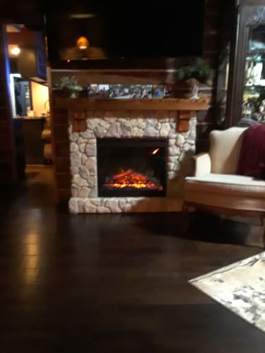 Fieldstone Rustic Electric Fireplace Mantel Package Gds28l8 904st Dimplex