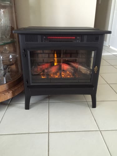 Duraflame 5010 3d Black Infrared Freestanding Stove Dfi 5010 01 Duraflame