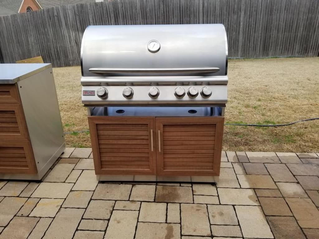 NewAge Outdoor Kitchen 40Inch Stainless Steel Insert Grill In