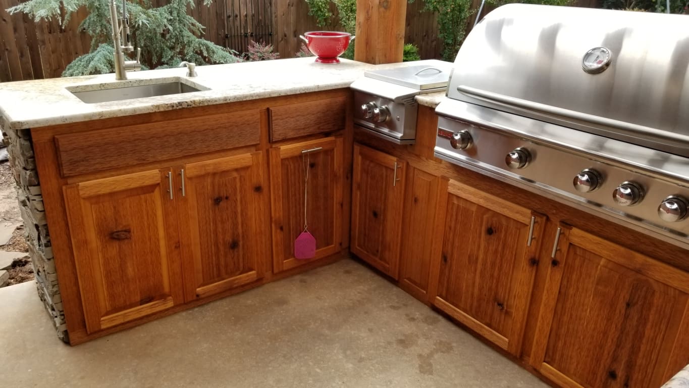 Blaze Professional 6Piece 44Inch Propane Gas Outdoor Kitchen Package