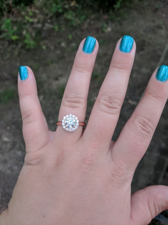 Flower Engagement Ring Lotus Brilliant Earth