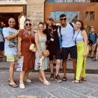 My friends and I with our amazing tour leader Kevin!