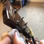Terrible twangy steel instrument sounding