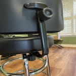 Great Stool - Backrest removes ability to swivel.